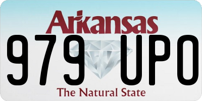 AR license plate 979UPO