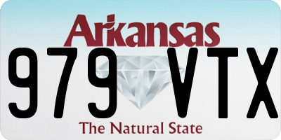AR license plate 979VTX