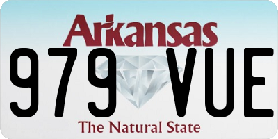 AR license plate 979VUE