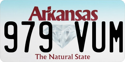AR license plate 979VUM