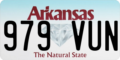 AR license plate 979VUN