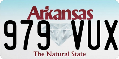 AR license plate 979VUX