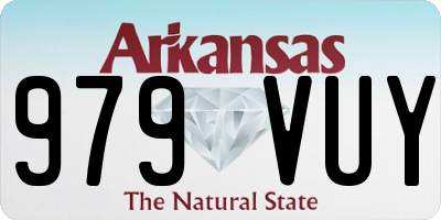 AR license plate 979VUY