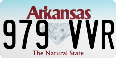 AR license plate 979VVR