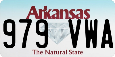 AR license plate 979VWA