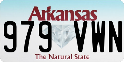 AR license plate 979VWN