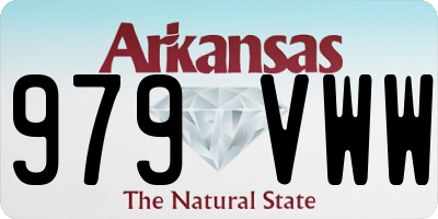 AR license plate 979VWW