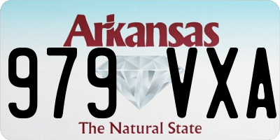 AR license plate 979VXA