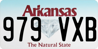 AR license plate 979VXB