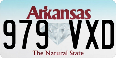 AR license plate 979VXD