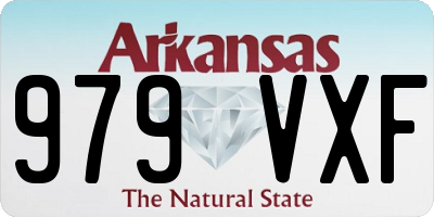 AR license plate 979VXF