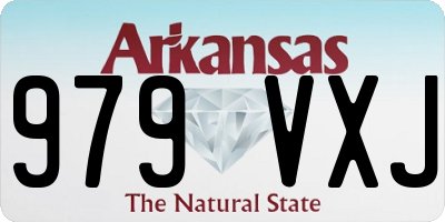 AR license plate 979VXJ