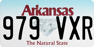 AR license plate 979VXR