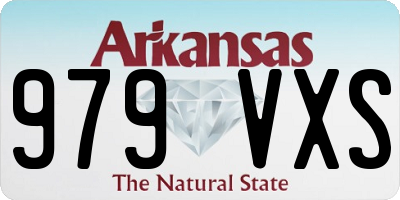 AR license plate 979VXS