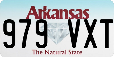 AR license plate 979VXT