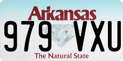 AR license plate 979VXU