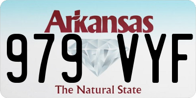 AR license plate 979VYF