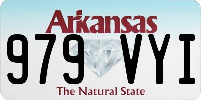AR license plate 979VYI
