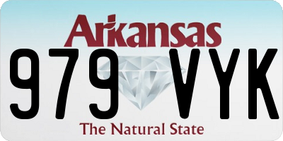 AR license plate 979VYK