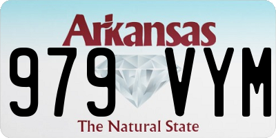AR license plate 979VYM