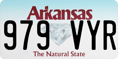 AR license plate 979VYR