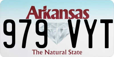 AR license plate 979VYT