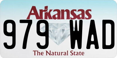 AR license plate 979WAD