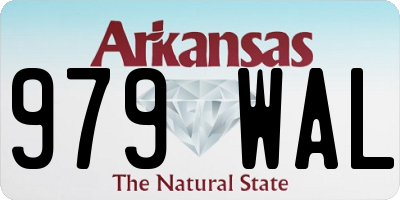 AR license plate 979WAL