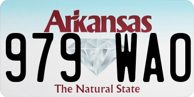 AR license plate 979WAO