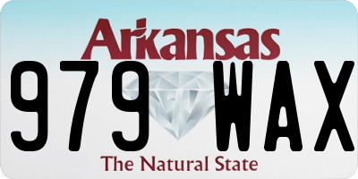 AR license plate 979WAX