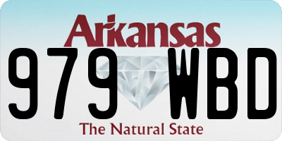 AR license plate 979WBD