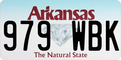 AR license plate 979WBK