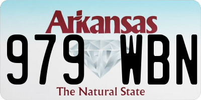 AR license plate 979WBN