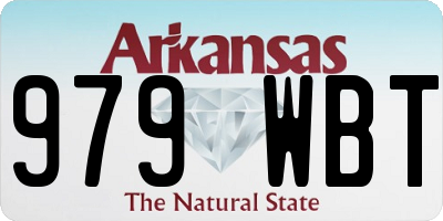 AR license plate 979WBT