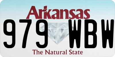 AR license plate 979WBW