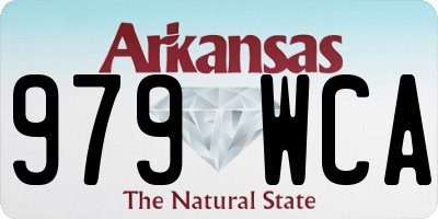 AR license plate 979WCA