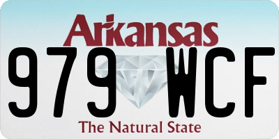 AR license plate 979WCF