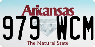 AR license plate 979WCM