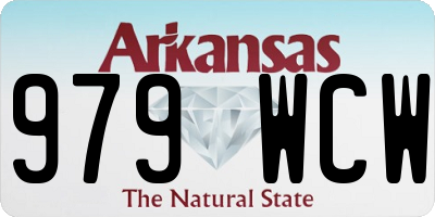 AR license plate 979WCW