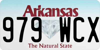 AR license plate 979WCX