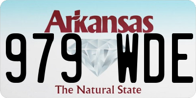 AR license plate 979WDE