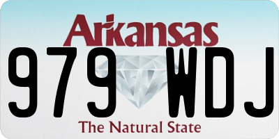 AR license plate 979WDJ