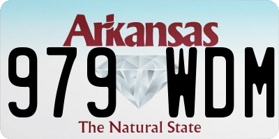 AR license plate 979WDM