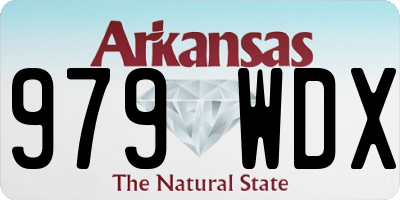 AR license plate 979WDX