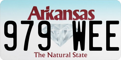 AR license plate 979WEE