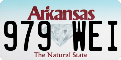 AR license plate 979WEI