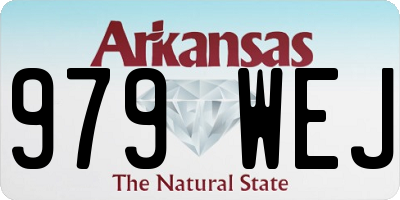 AR license plate 979WEJ
