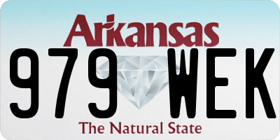 AR license plate 979WEK