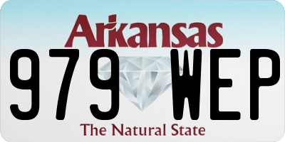 AR license plate 979WEP