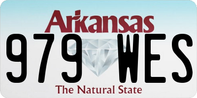 AR license plate 979WES